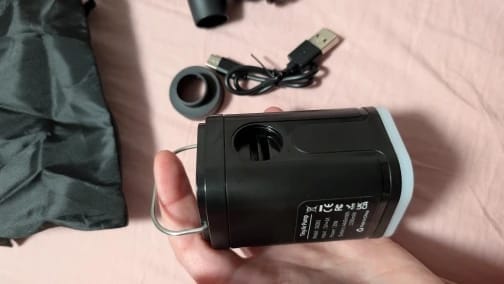 Customer photo review of Inflador Portátil Recargable 3 en 1