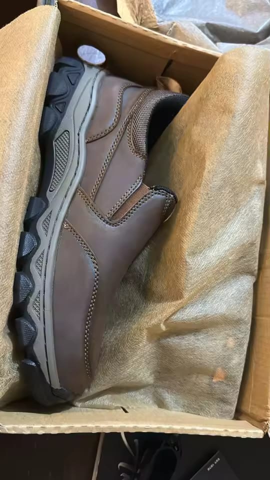 Customer photo review of Men's Orthopedic Casual Slip-On Walking Shoes