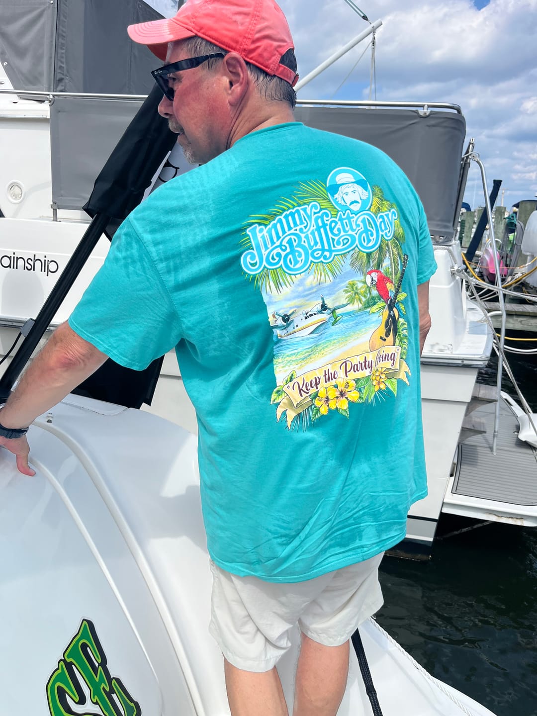 Customer photo review of 2026 Jimmy Buffett Day Scene T-Shirt