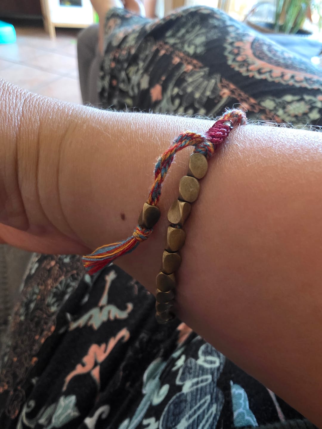 Customer photo review of Tibetisches Kupfer Glücksarmband