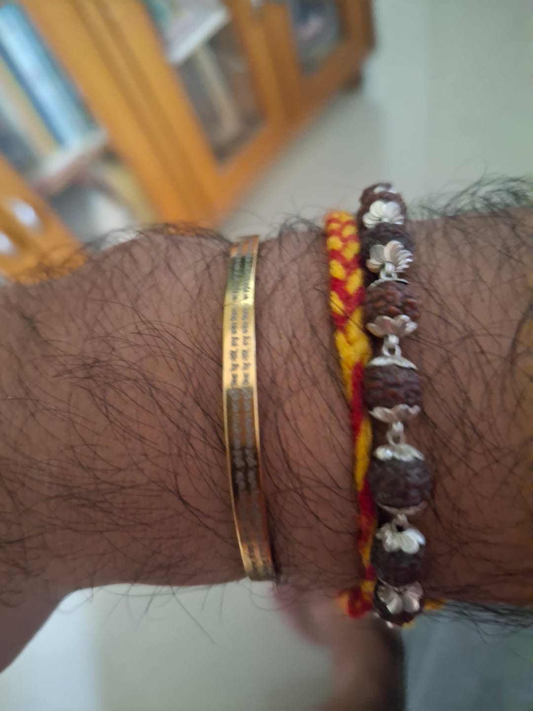 Customer photo review of Hanuman Chalisa Classic Bracelet
