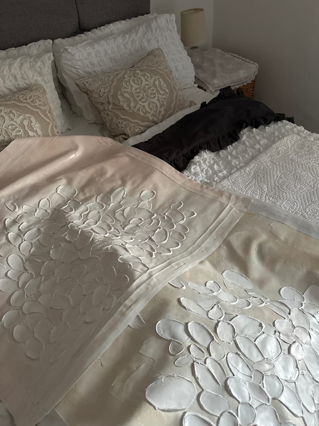 Customer photo review of 3D Textured Floral Canvas Art - Silent Petals