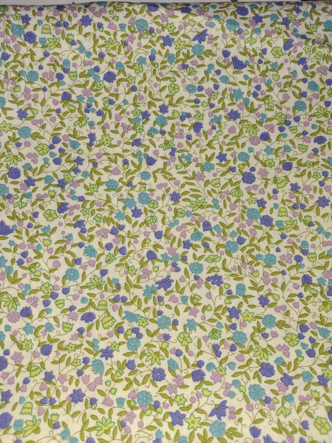 Customer photo review of Secret Wildflowers Rose & Hubble Cotton Poplin Fabric
