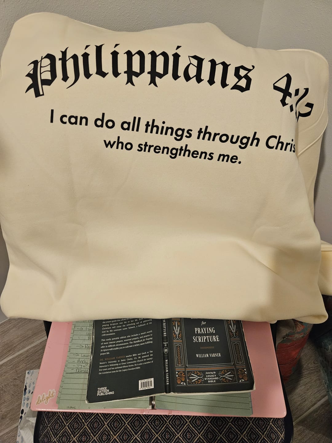 Customer photo review of Philippians 4:13 Crewneck