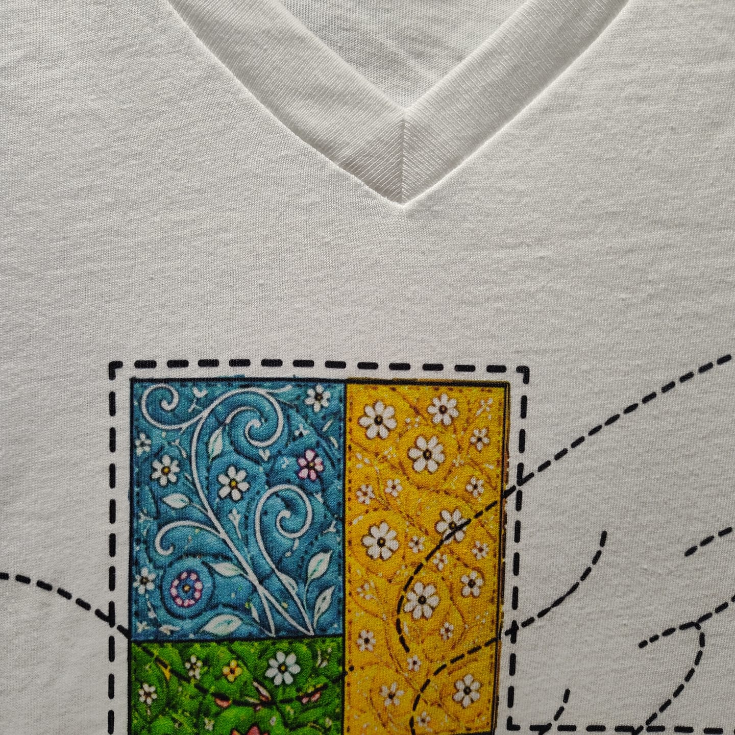 Customer photo review of Stitched Prayers Women's V-Neck