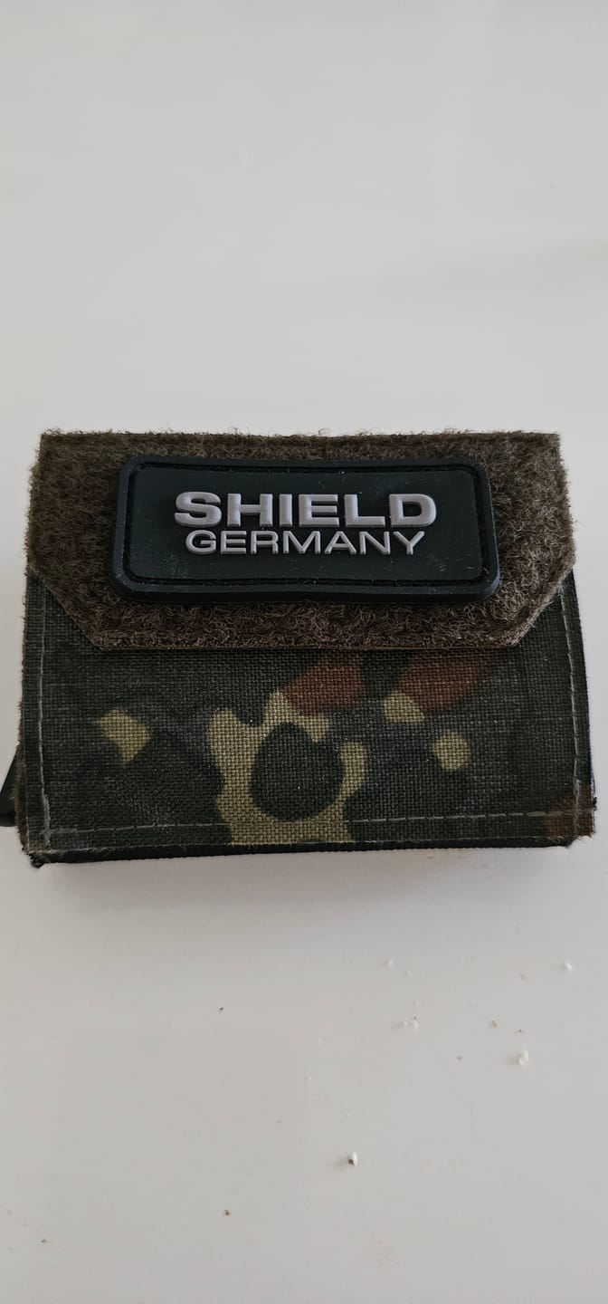 Customer photo review of Tactical Wallet Münzfach - 5-Farben Flecktarn