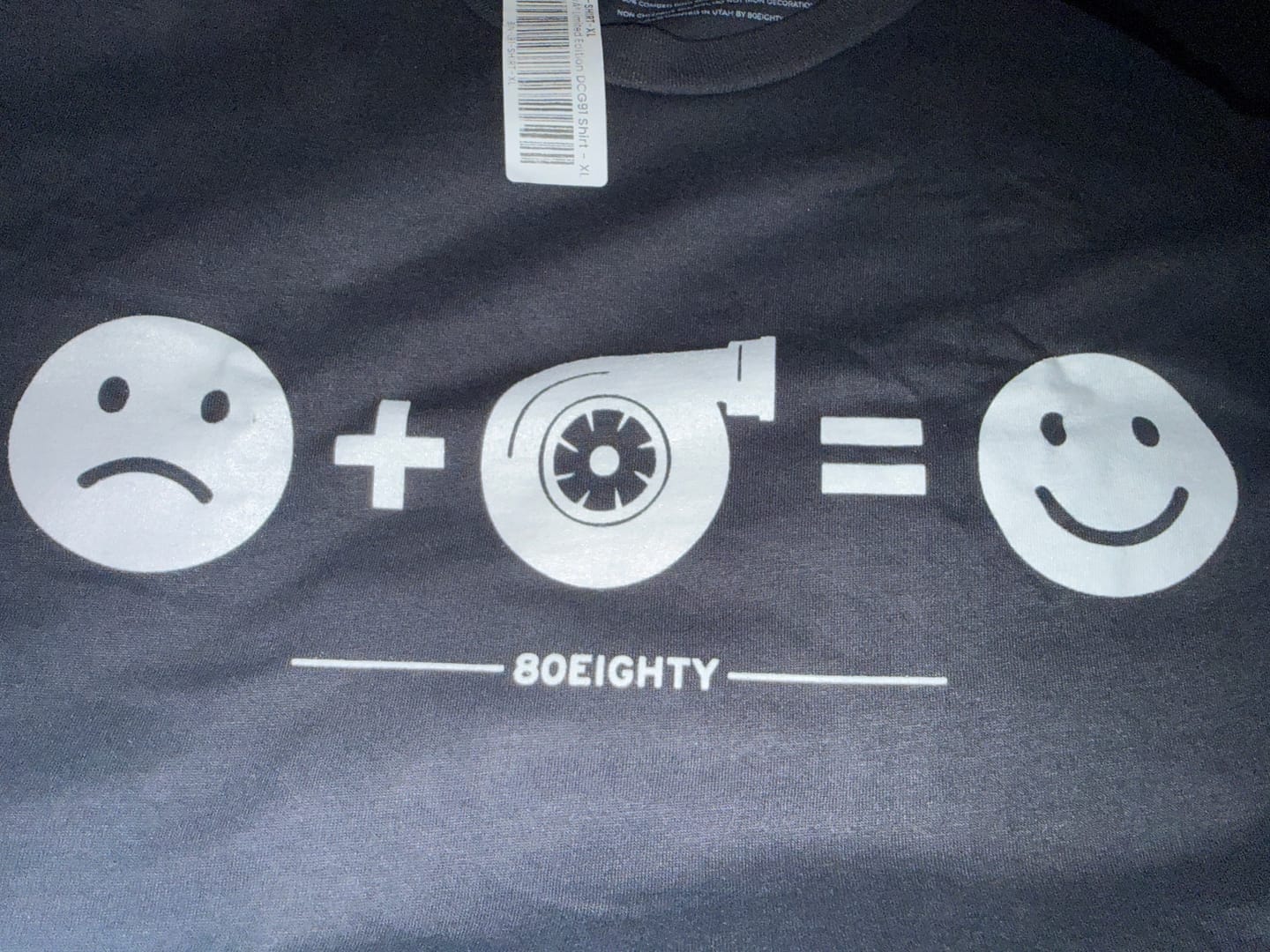 Customer photo review of 80Eighty® HappyTurbo Shirt