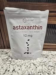 Customer photo review of Natural Astaxanthin 12mg with Coconut Oil for Skin & Eye Health - 120 Softgels