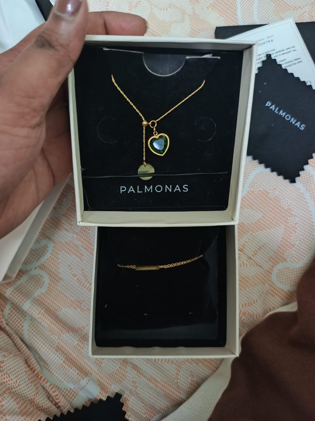 Customer photo review of Emerald Heart Bar Harmony Set