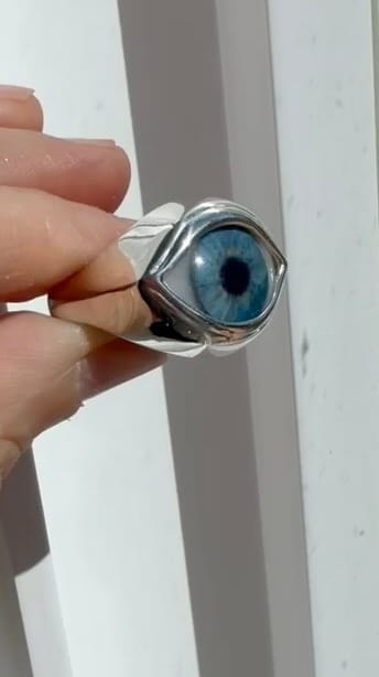 Customer photo review of Custom Classic Eye Ring