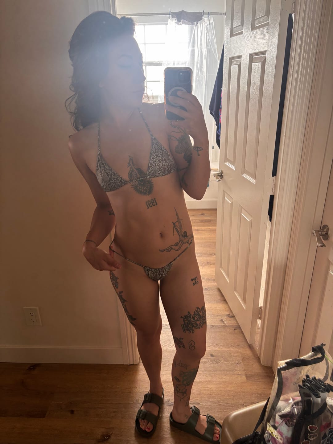 Customer photo review of 003 Seamless Bikini Bottoms - Snake