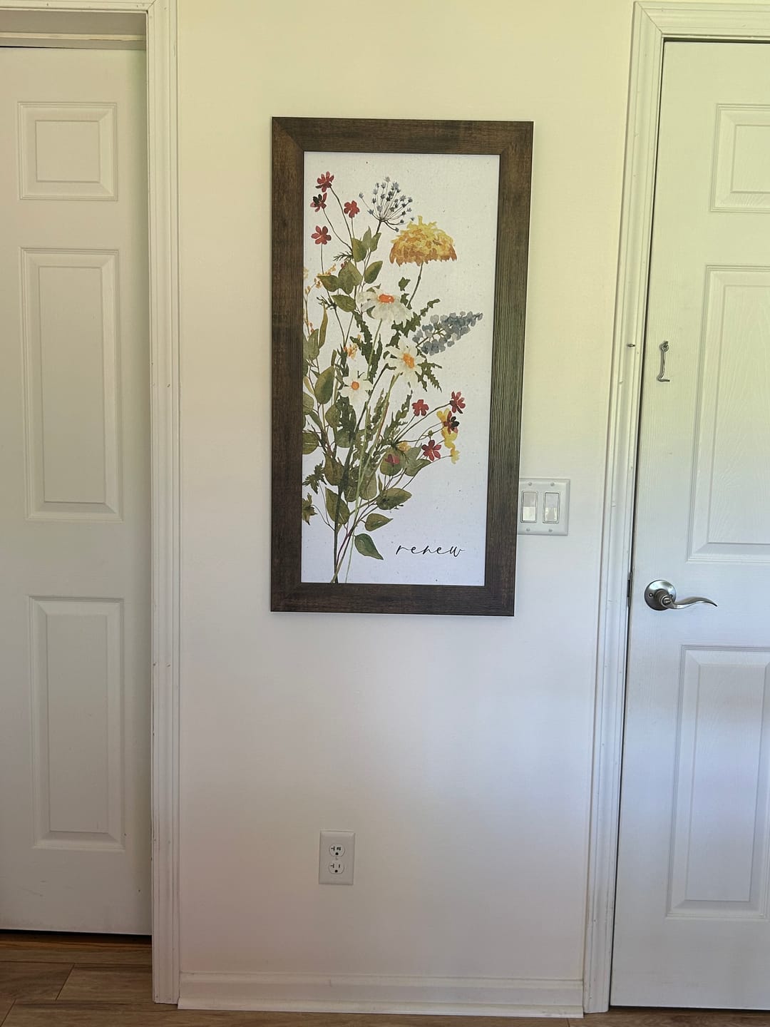 Customer photo review of Choose a Saying – Calming Floral Framed Wall Art | Inspirational Word or Art-Only Decor (SNC14)