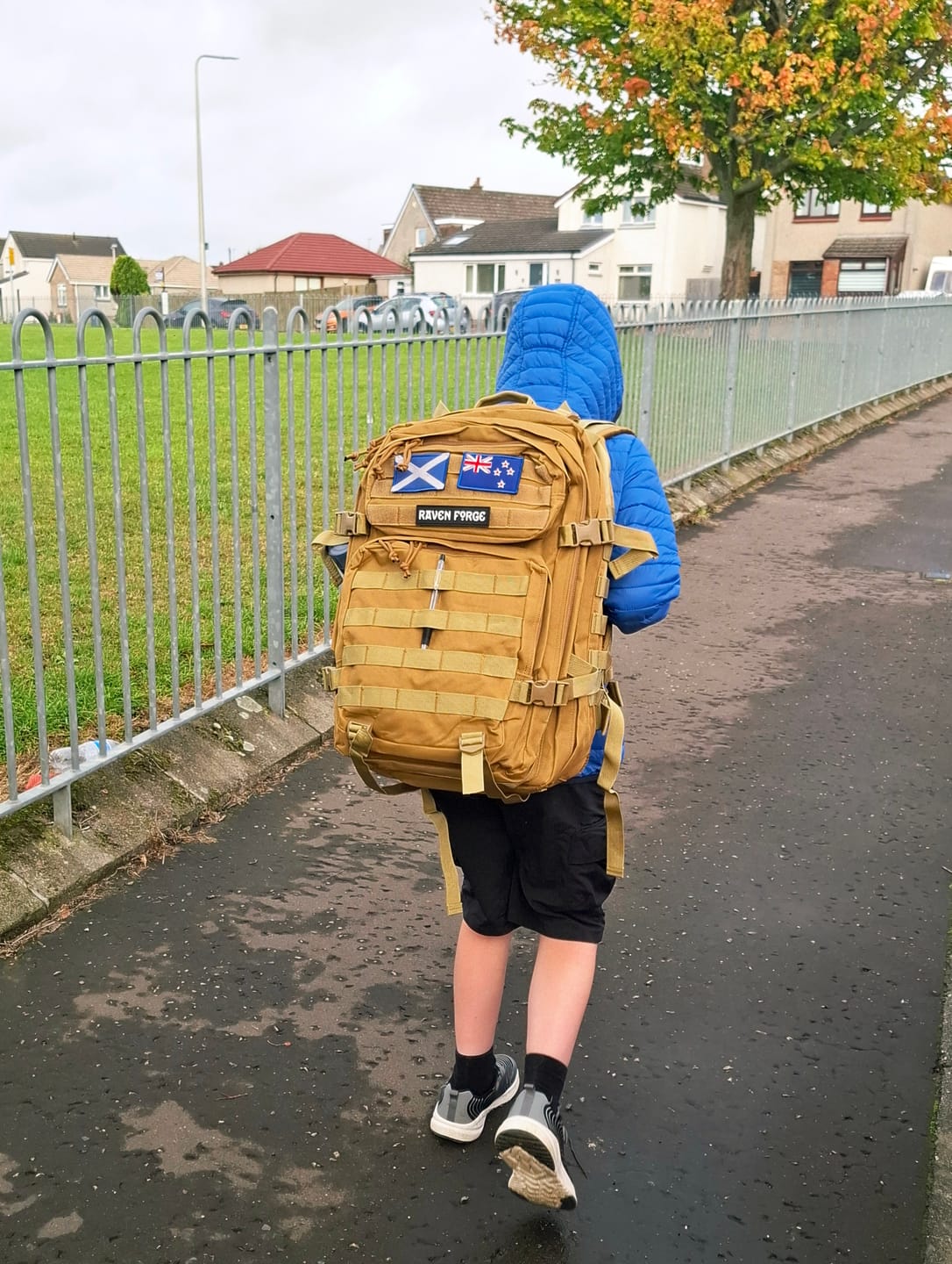 Customer photo review of Raven Forge Khaki Backpack