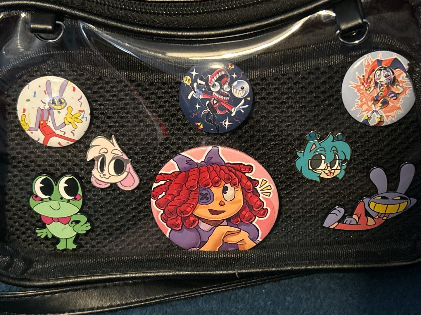 Customer photo review of Ribbit Enamel Pin