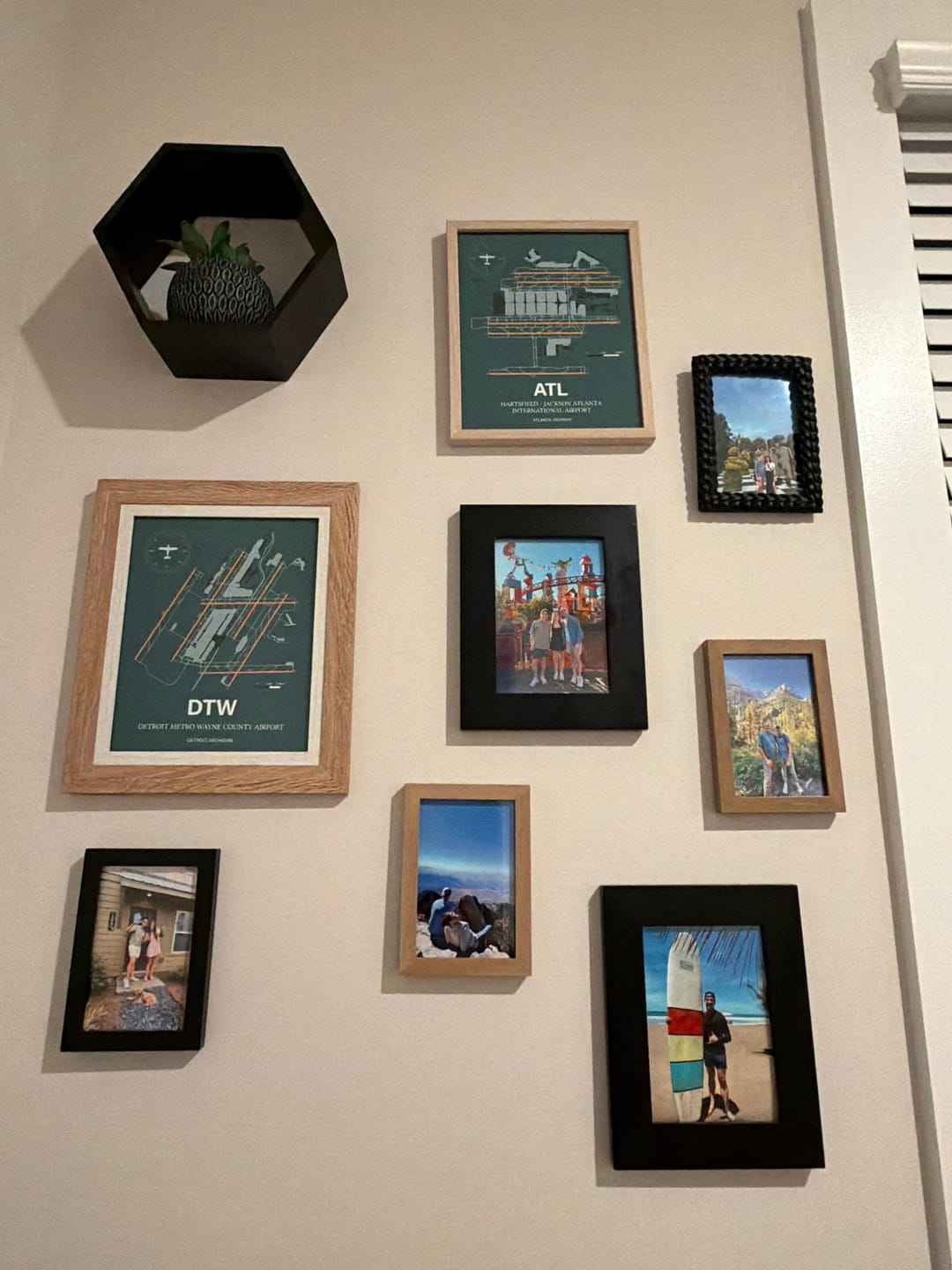 Customer photo review of Custom Color Airport Map Design