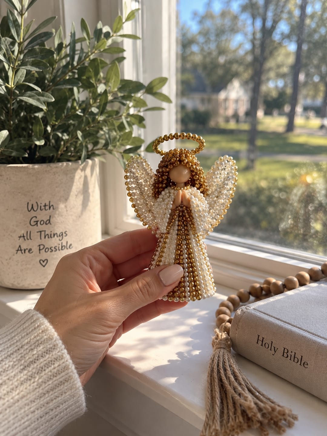 Customer photo review of Nativity Bead Craft Kit