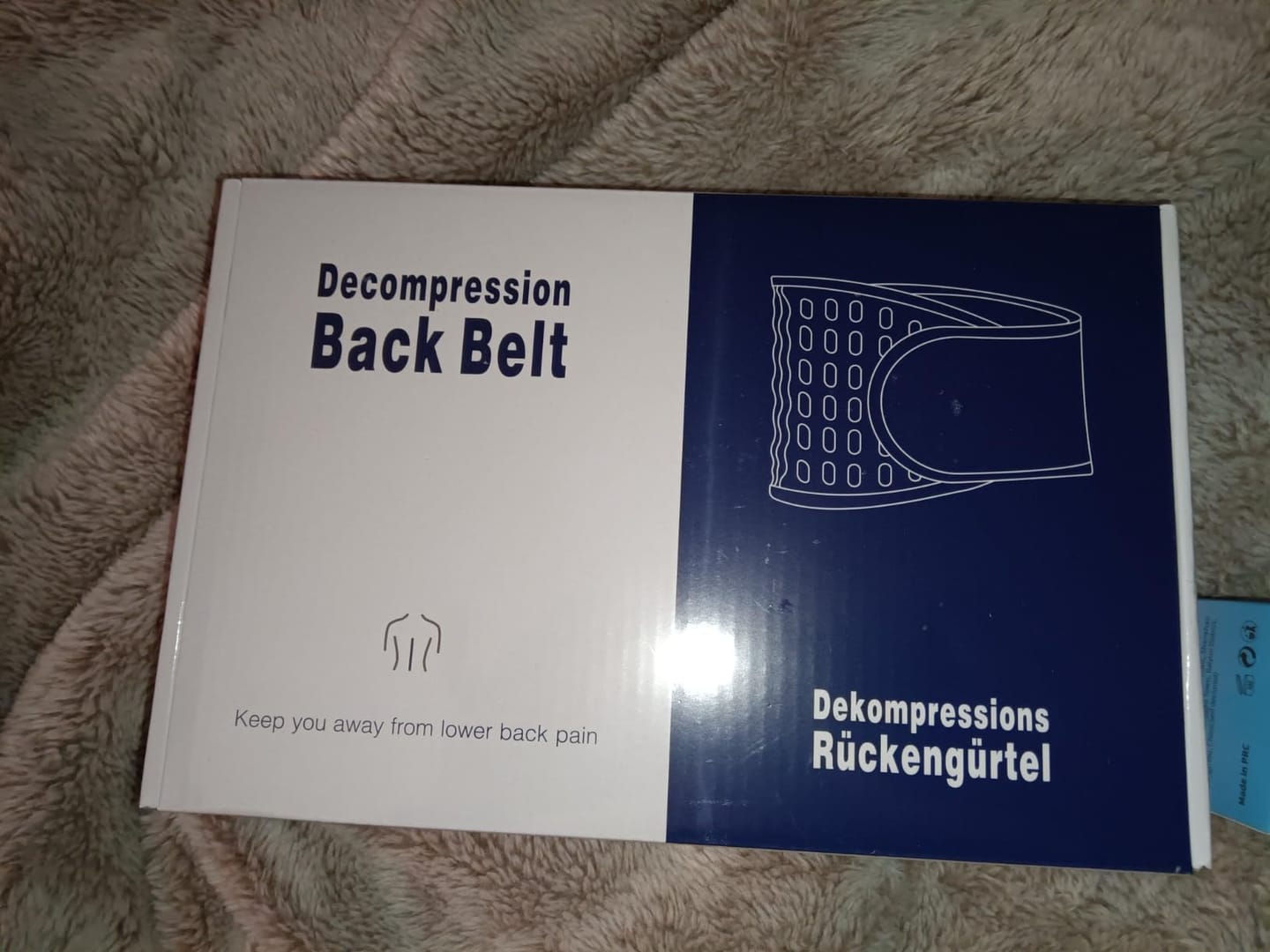 Customer photo review of Decompression Back Belt, Inflatable Back Brace for Back Pain