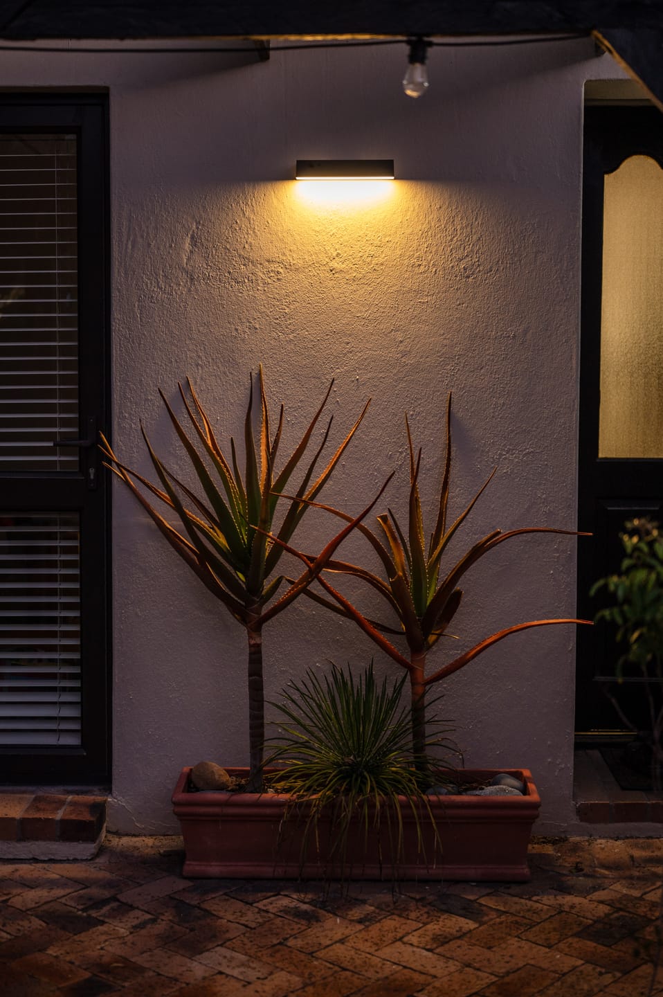 Customer photo review of Solar Wall Light with Motion Sensor