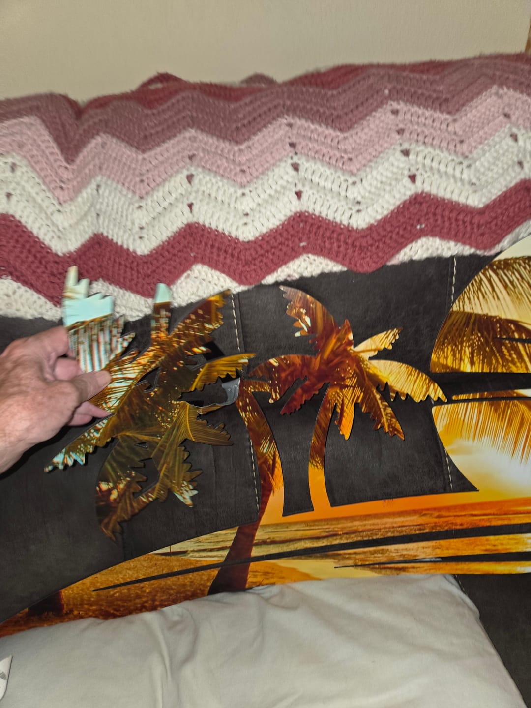 Customer photo review of Sunset Beach Printed Wall Art