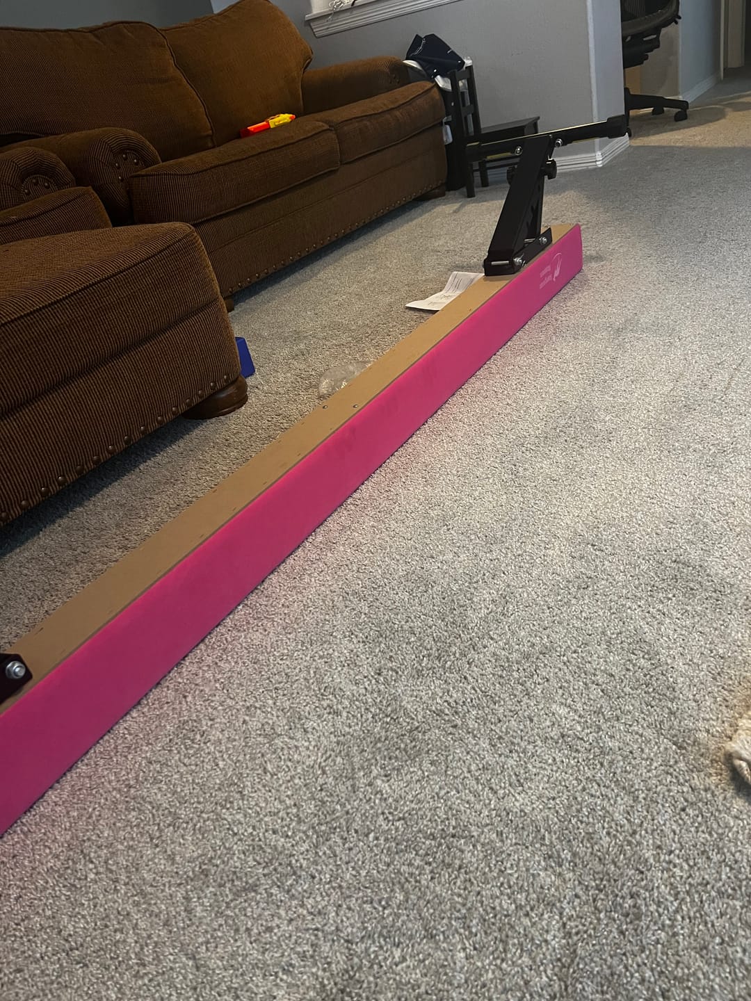 Customer photo review of 8Ft Adjustable Gymnastics Beam