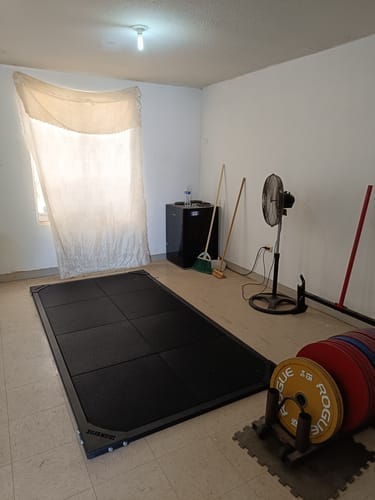Customer photo review of IRONSIDE Olympic Lifting Platform Floor