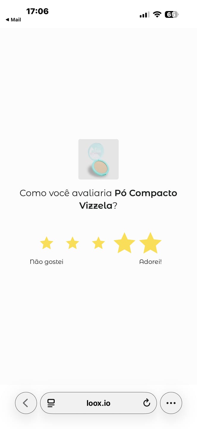 Customer photo review of Pó Compacto Vizzela