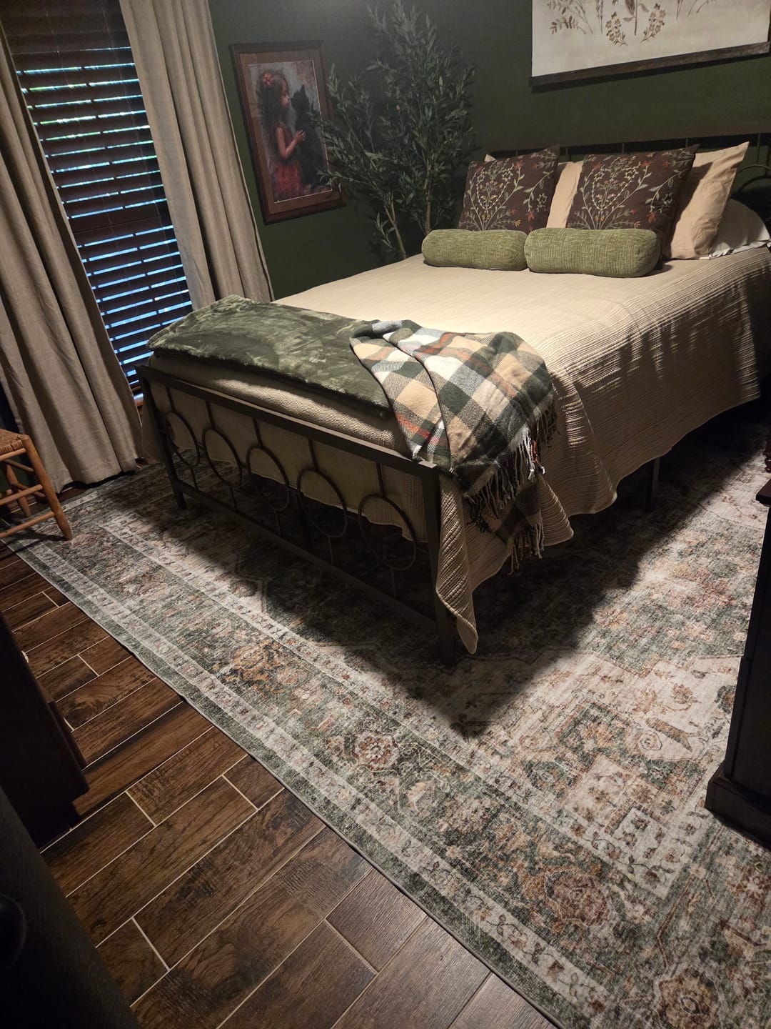 Customer photo review of Selene Washable Area Rug - Green
