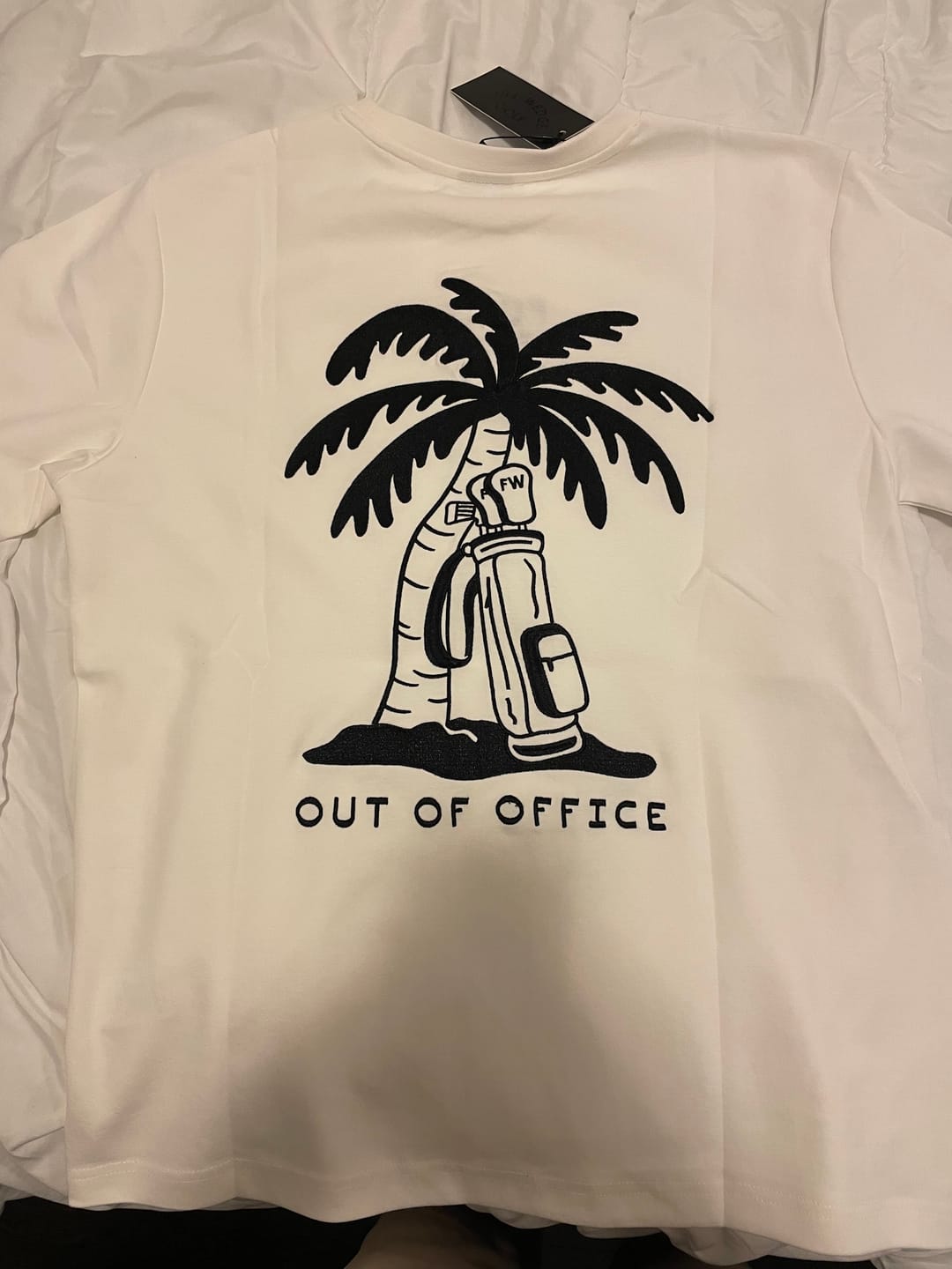 Customer photo review of Out Of Office Tee