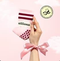Customer photo review of Grip Stripes - Soft Pink