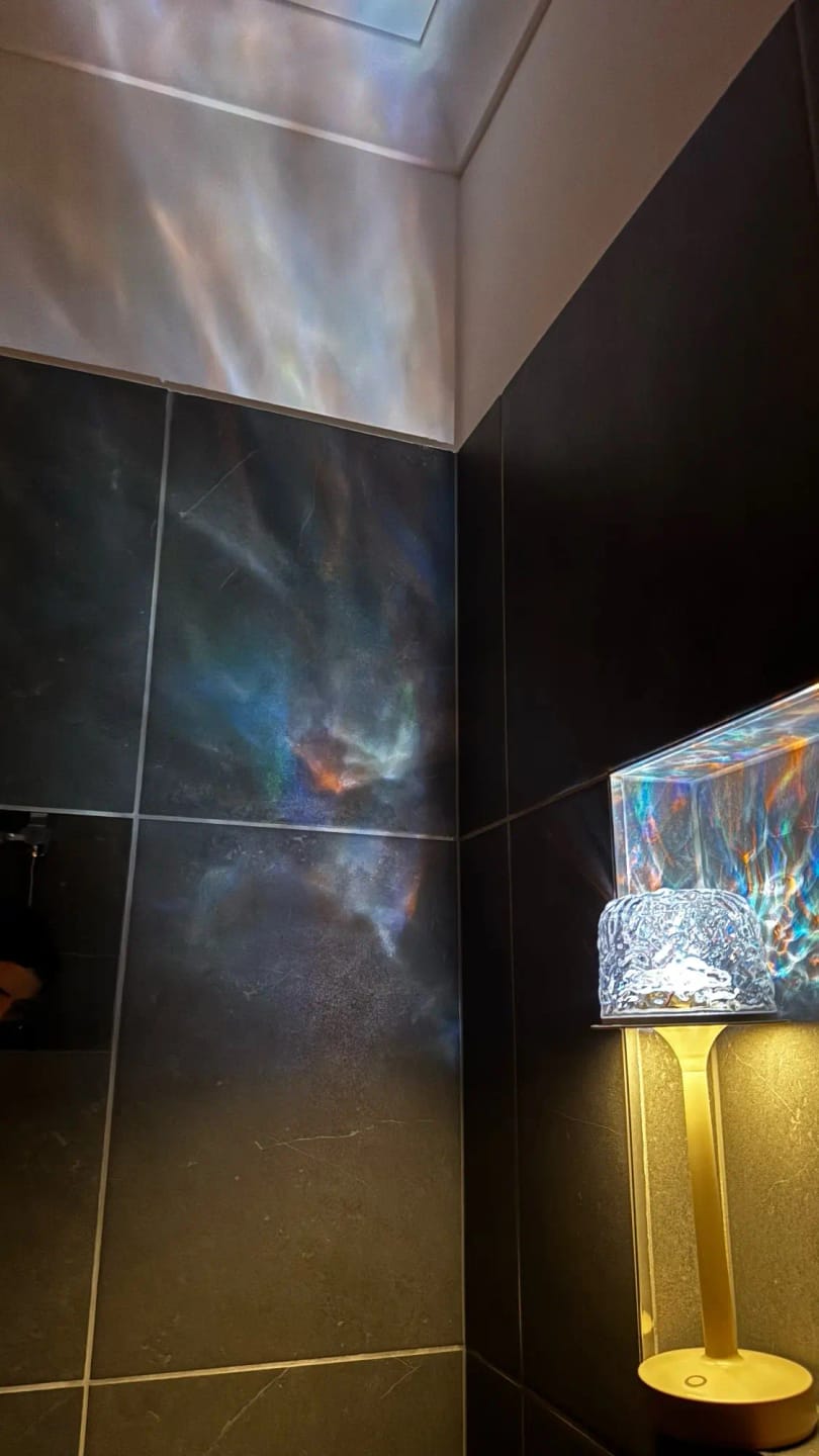 Customer photo review of AquaGlow™ Ocean Wave Shower Lamp
