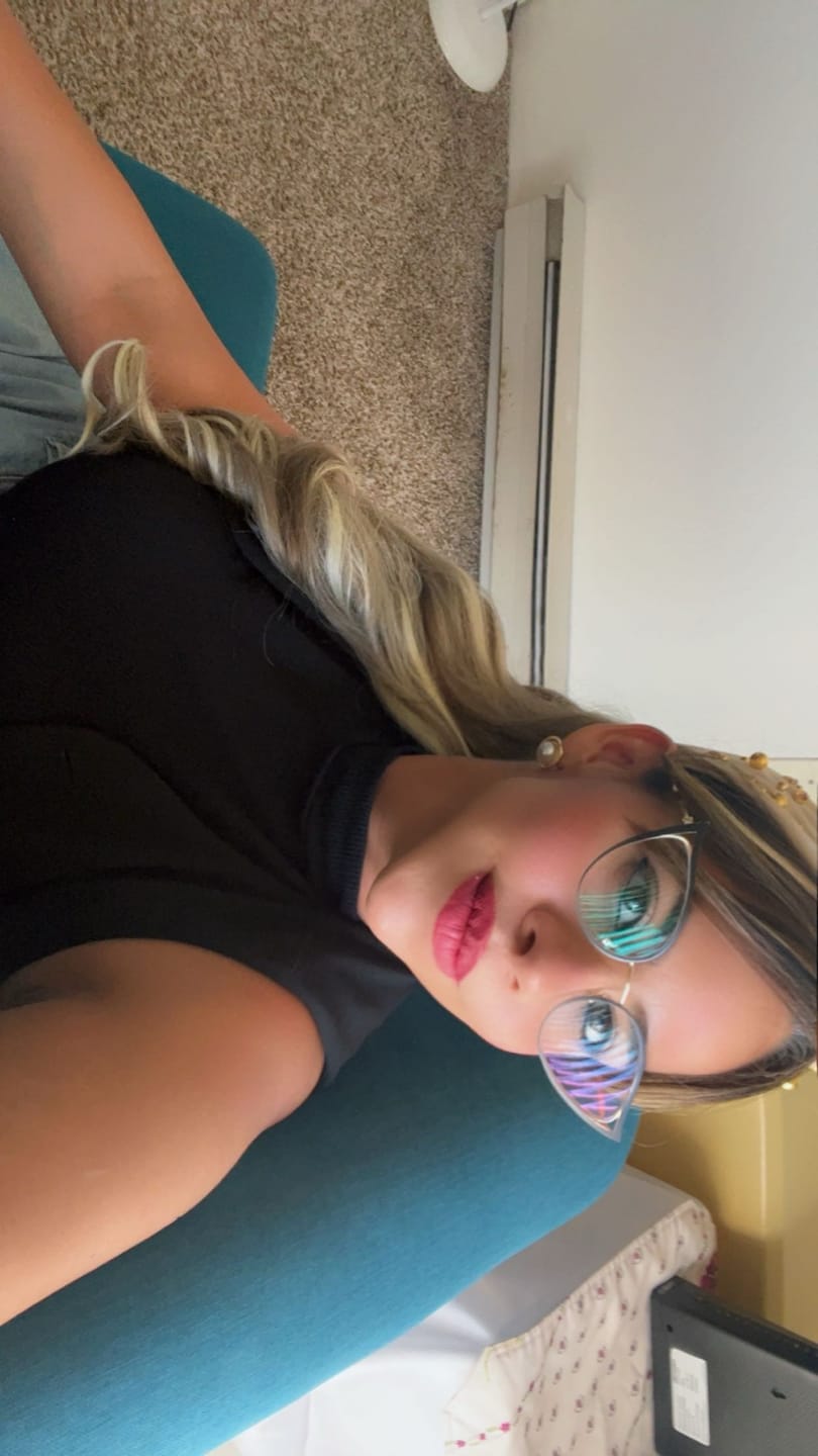 Customer photo review of Tansy Eyeglasses