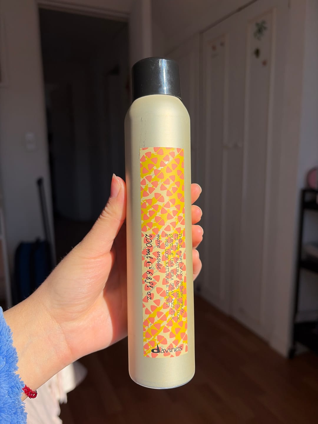 Customer photo review of Cera Spray Texturizante Dry Wax 200ml Davines