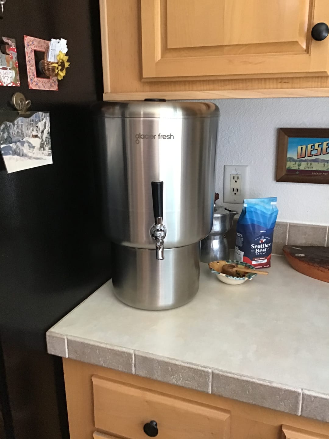 Customer photo review of GlacierFresh 2.25 Gallon Gravity Water Filter System | Countertop Purifier for Home & Kitchen | Reduce Heavy Metals, PFAS, PFOS