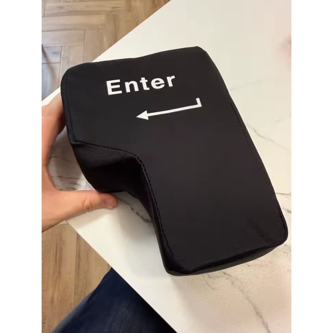 Customer photo review of Punch Ouch - Big Enter Button