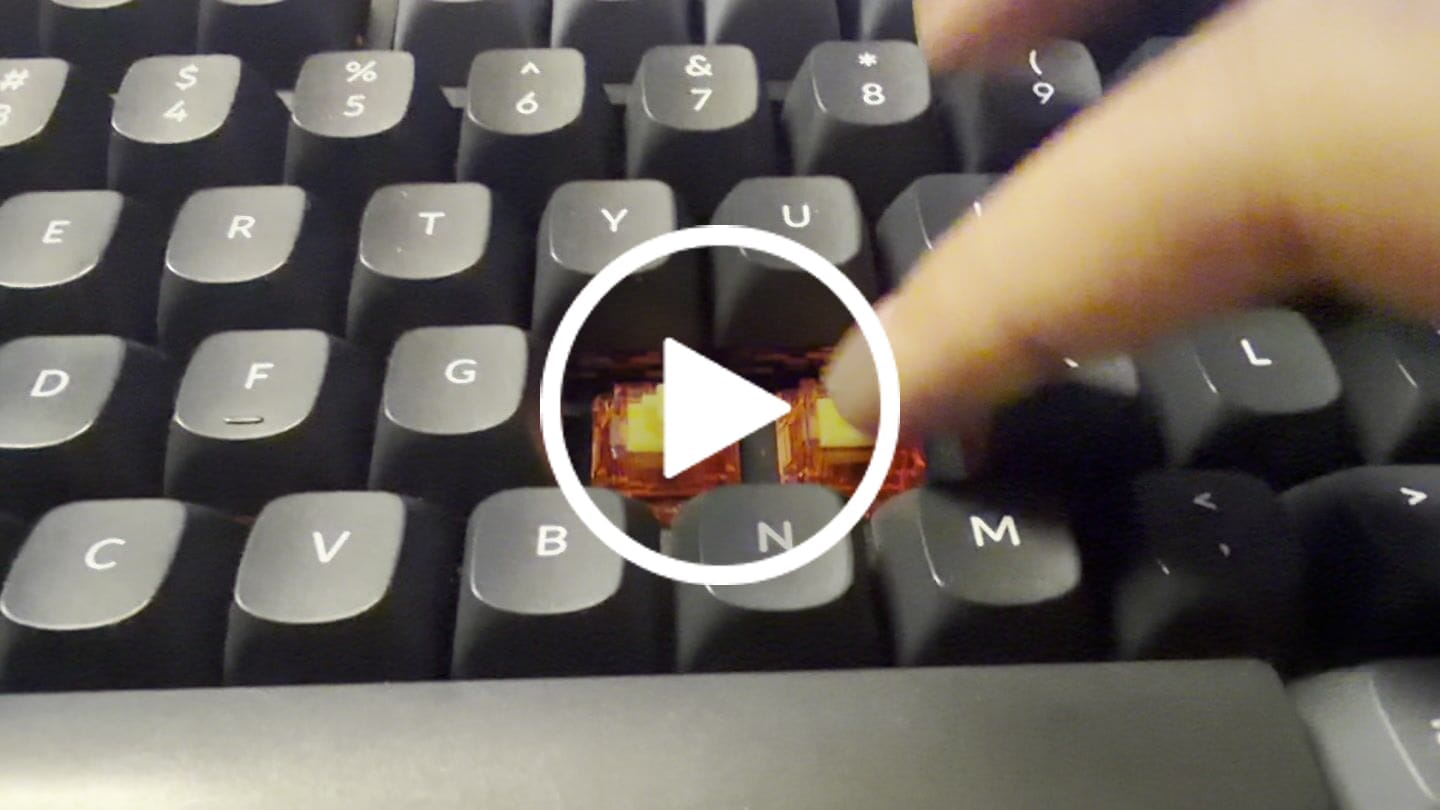 Customer video review of KEYGEEK Y2 Linear Switch Factory Lubed (10PCS)