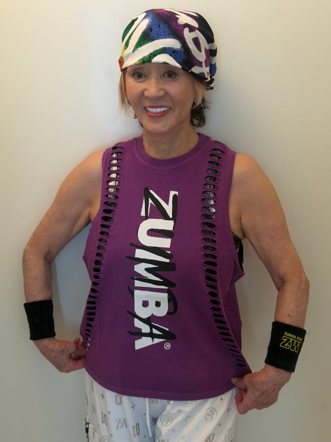 Customer photo review of Rock 'n' Roll Muscle Tank With Slashes