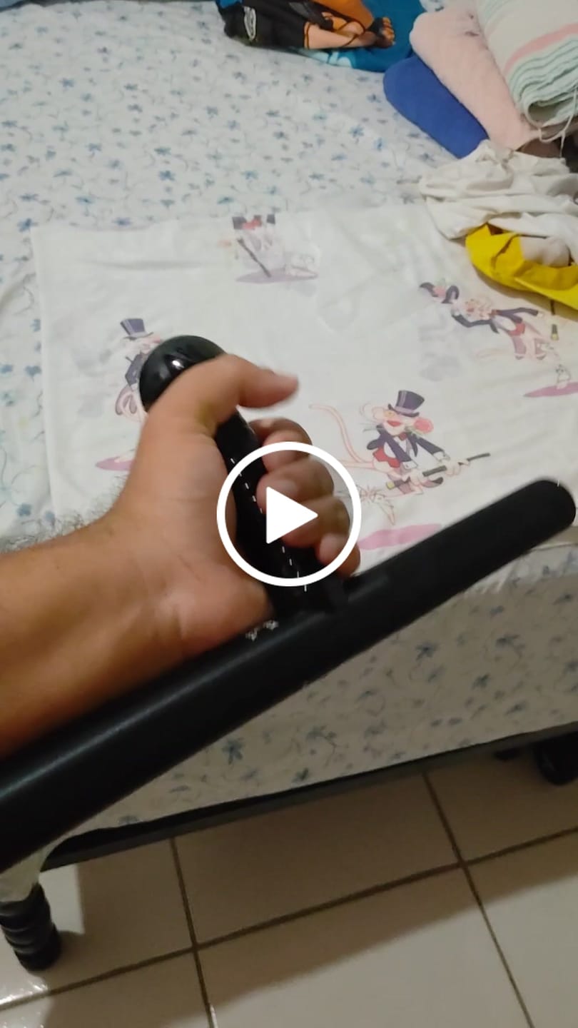 Customer video review of Surplus Monadnock PR-24 Rigid Side-Handle Black Aluminum Baton