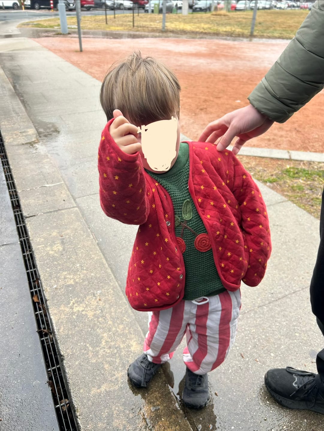 Customer photo review of Little Cherry Knitted Pullover