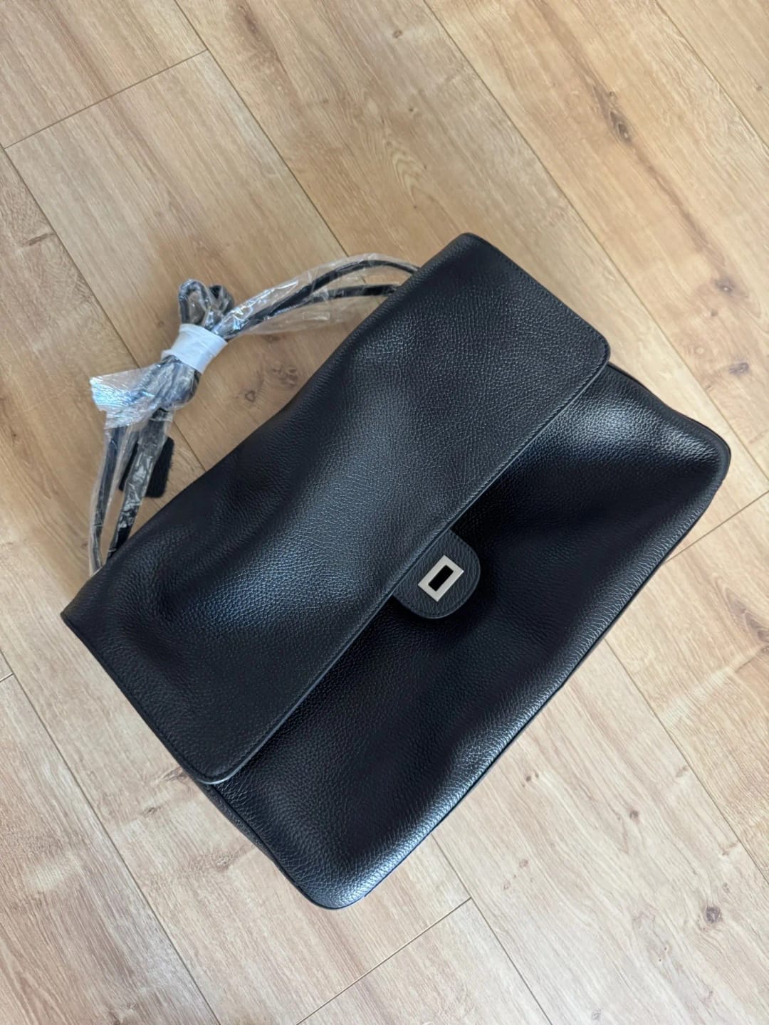Customer photo review of Miriam Elephant Gray Cowhide Crossbody