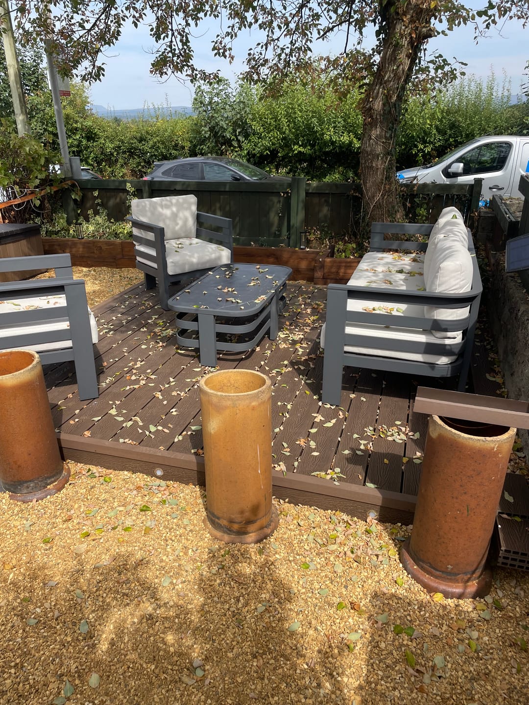 Customer photo review of 3.6M Brown Composite Decking Board