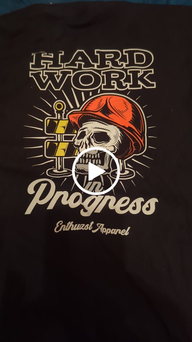 Customer video review of HARD WORK TEE