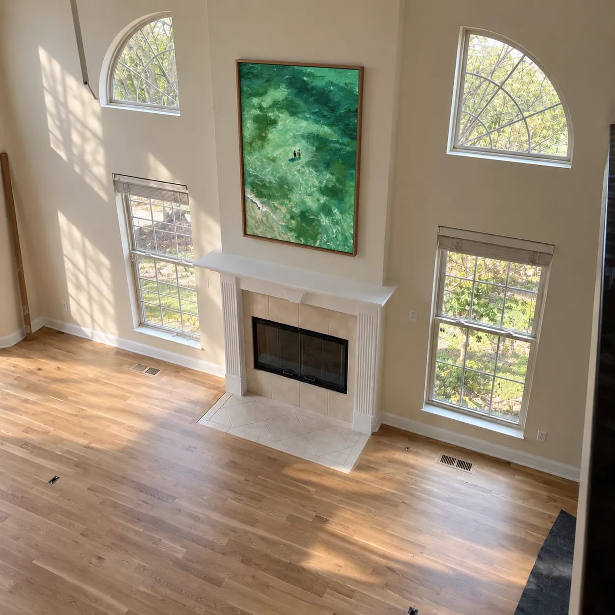 Customer photo review of Emerald Tide Swimmers Wall Art