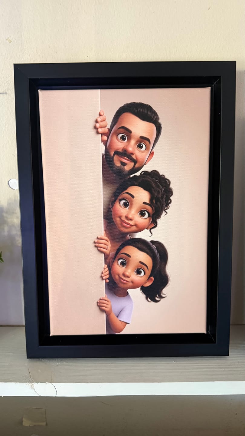 Customer photo review of Personalized Canvas - Animated Wall