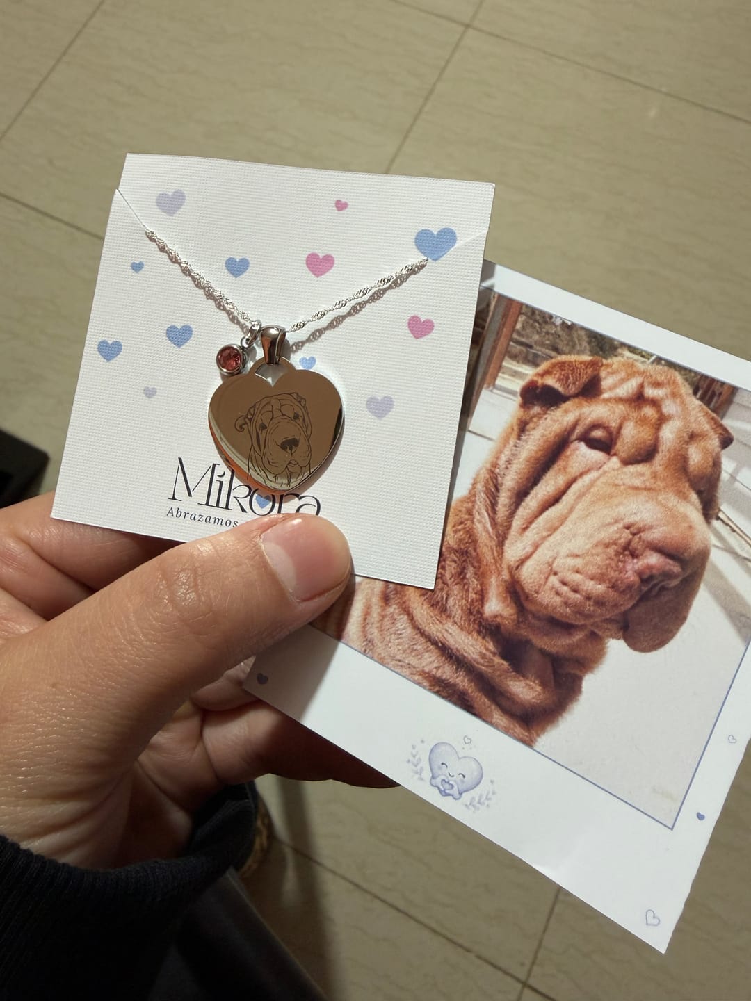 Customer photo review of Punto de Luz Rosado | Símbolo de Amor y Dulzura