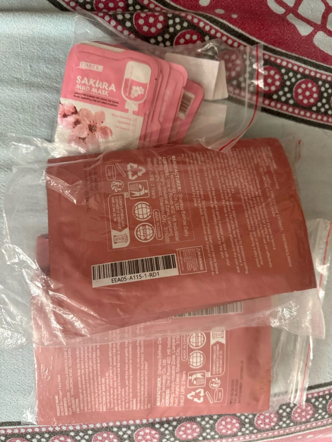 Customer photo review of Bio-Collagen Face Mask