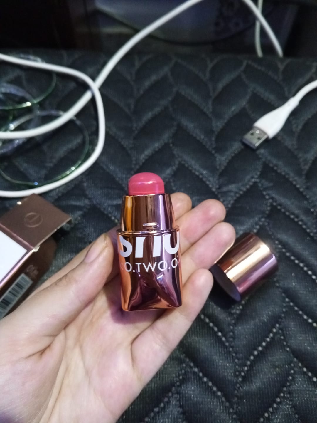 Customer photo review of O.TWO.O GLOW COLOR BOUNCE MOUSSE BLUSH