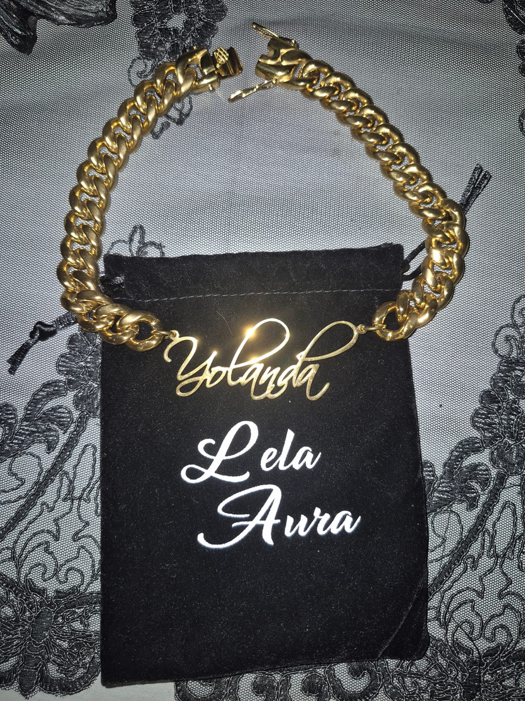 Customer photo review of Custom | Adorn Cuban Necklace (16mm)