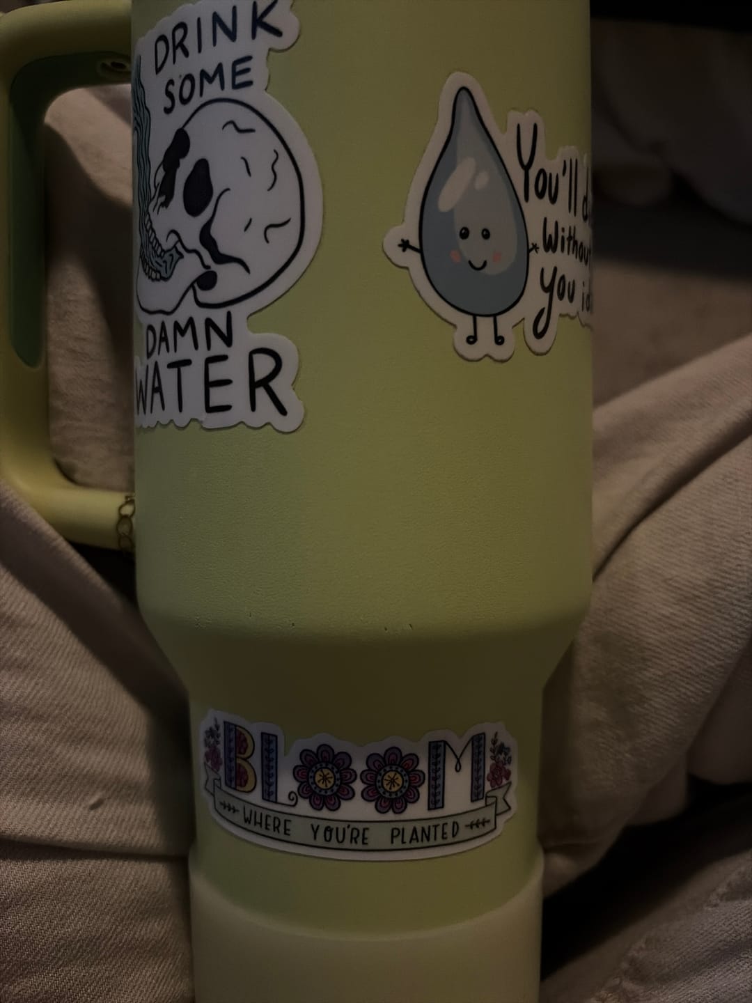 Customer photo review of Bloom where you're planted sticker