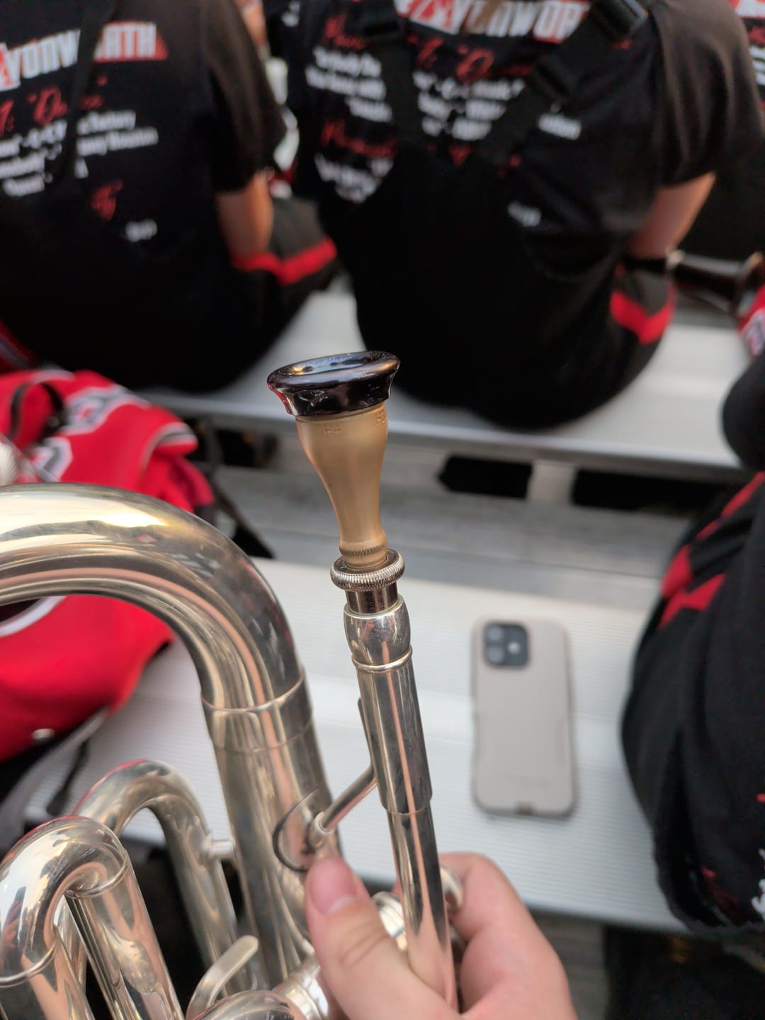 Customer photo review of Houghton Horns Model H1 - French Horn Two-Piece Mouthpiece Rim