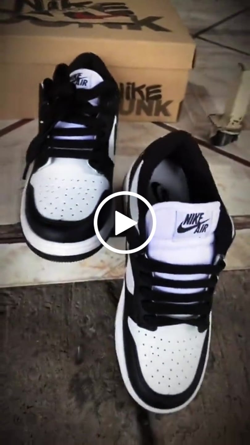 Customer video review of Paq 6 Pares Tenis Dunk Blanco Negro Negro 22/25.5